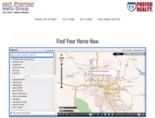 Tablet Screenshot of desertpremierrealty.com